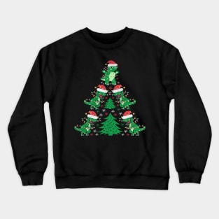 Tree Rex Funny T Rex Christmas Tree Dinosaur Lover Gift Crewneck Sweatshirt